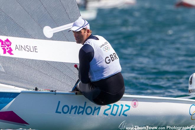 Finn, Ben Ainslie - London 2012 Olympic Sailing Competition © Thom Touw http://www.thomtouw.com